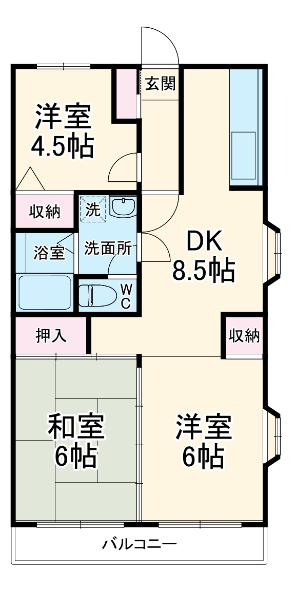 ガーデンピュアの間取り