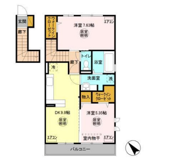 ヴィラボヌールの間取り