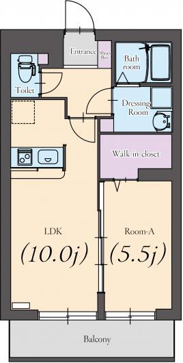 エバーグリーンの間取り