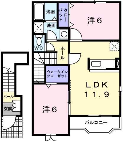 デルソーレBの間取り