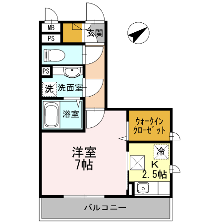 メルベーユの間取り