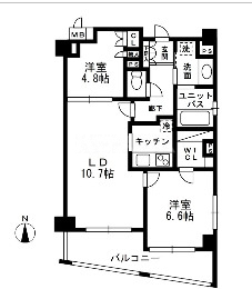 レジディア中落合A棟の間取り