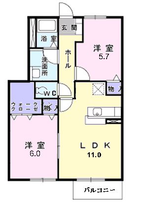グラン ヴェルジェDの間取り