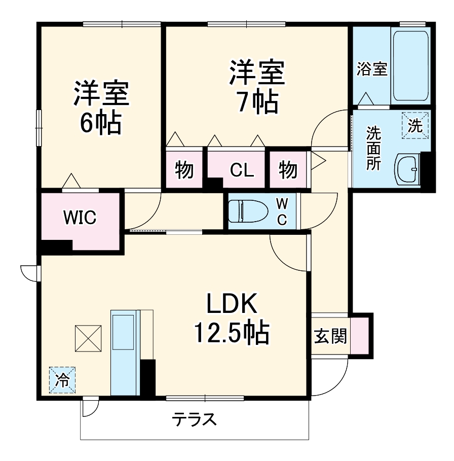 タウンコートの間取り