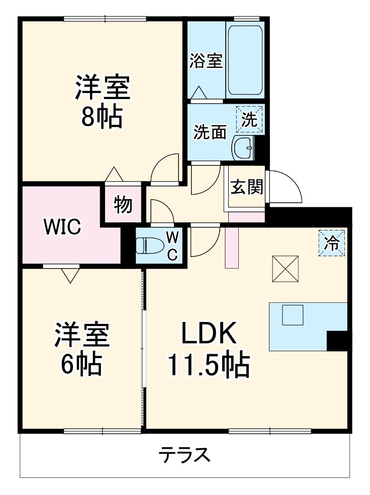 ルヴァン コート 弐番館の間取り