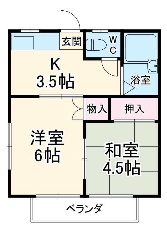 カナディアンハイツヤマサキの間取り