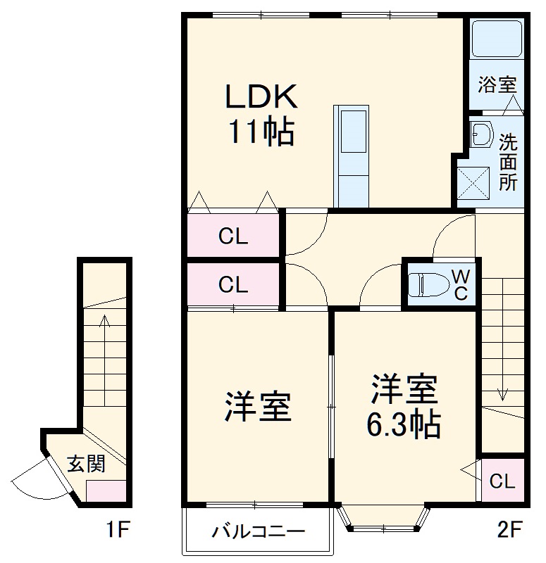 ハイステージ富塚の間取り