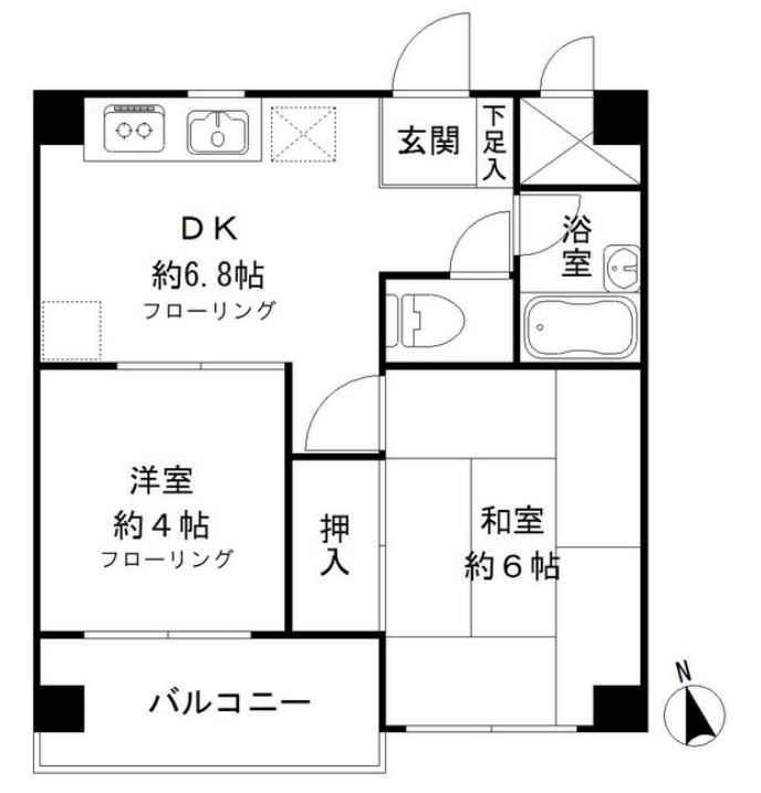 レジデンス鹿野Ⅱの間取り