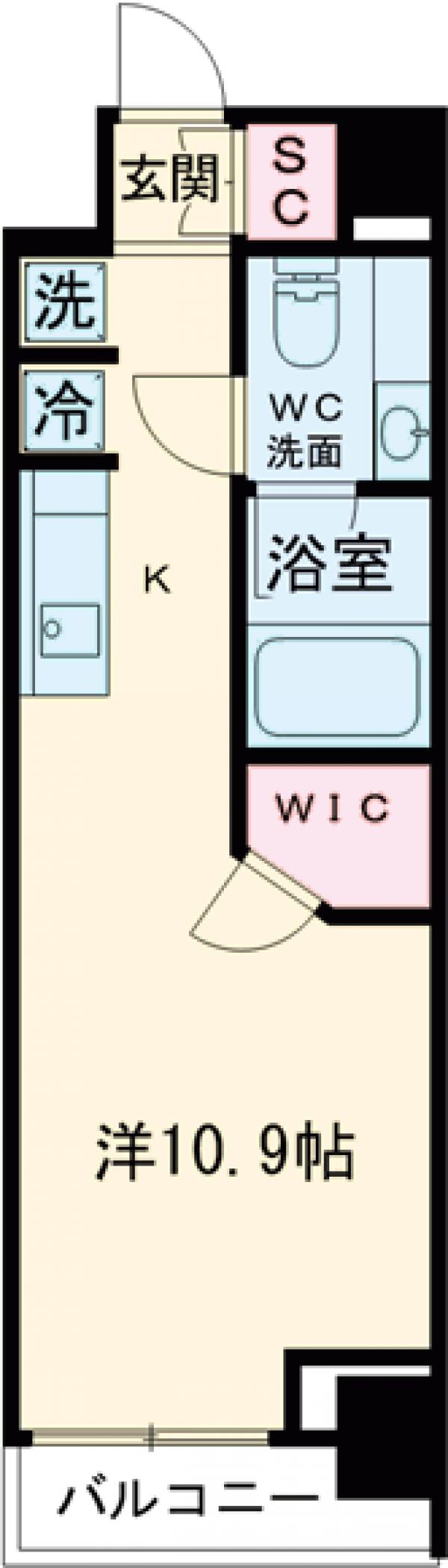 オーキッドレジデンス住吉の間取り