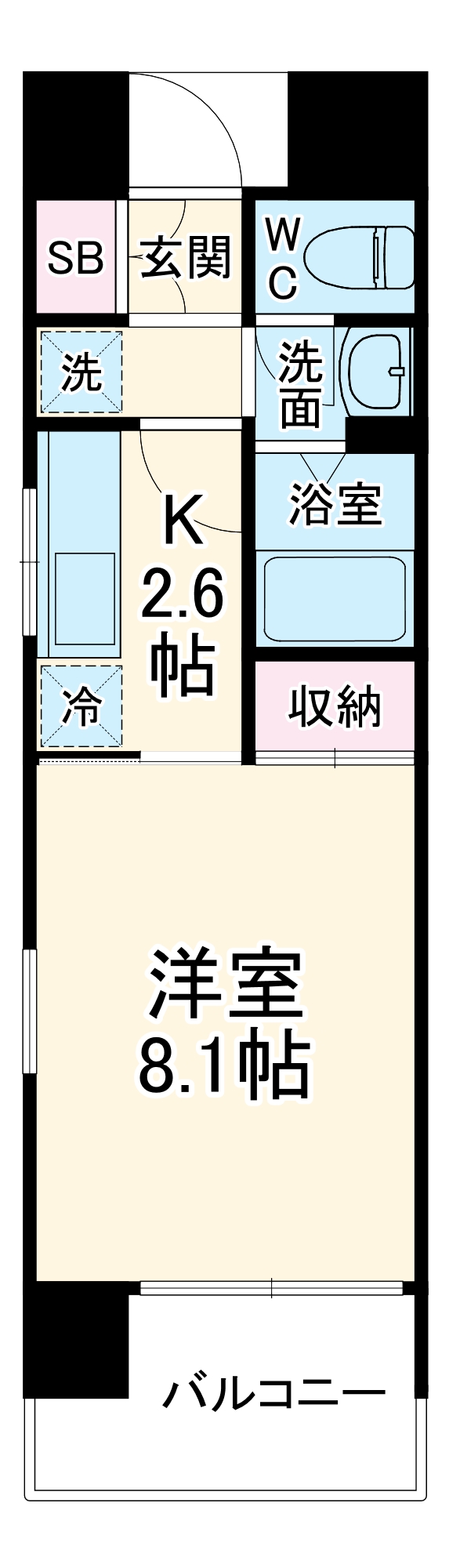コンソラーレ本厚木の間取り