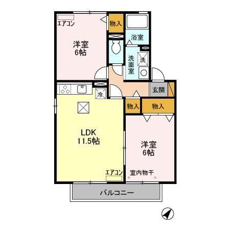 エクセルCの間取り