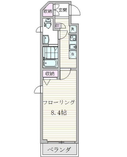 エスジーコート王子の間取り