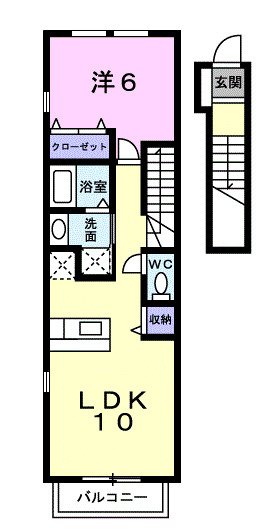 シャトー松田の間取り