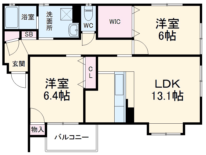 アプローズマンションの間取り