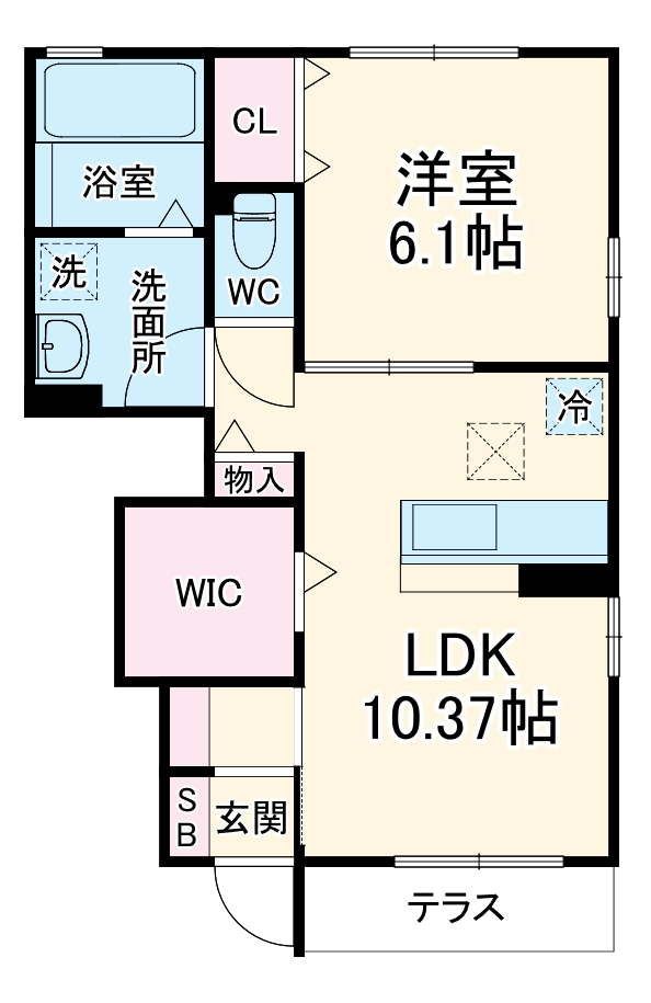 ヴァンベール湘南Ⅱの間取り