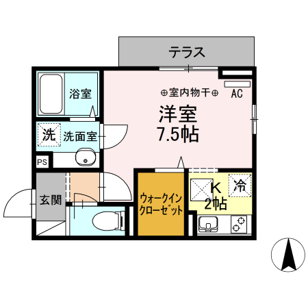 Ｄ－ｒｏｏｍ西ヶ原の間取り