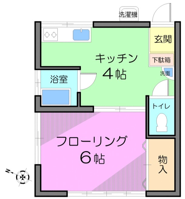 コーポ市村の間取り
