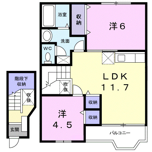 コーポ藤Ⅱの間取り