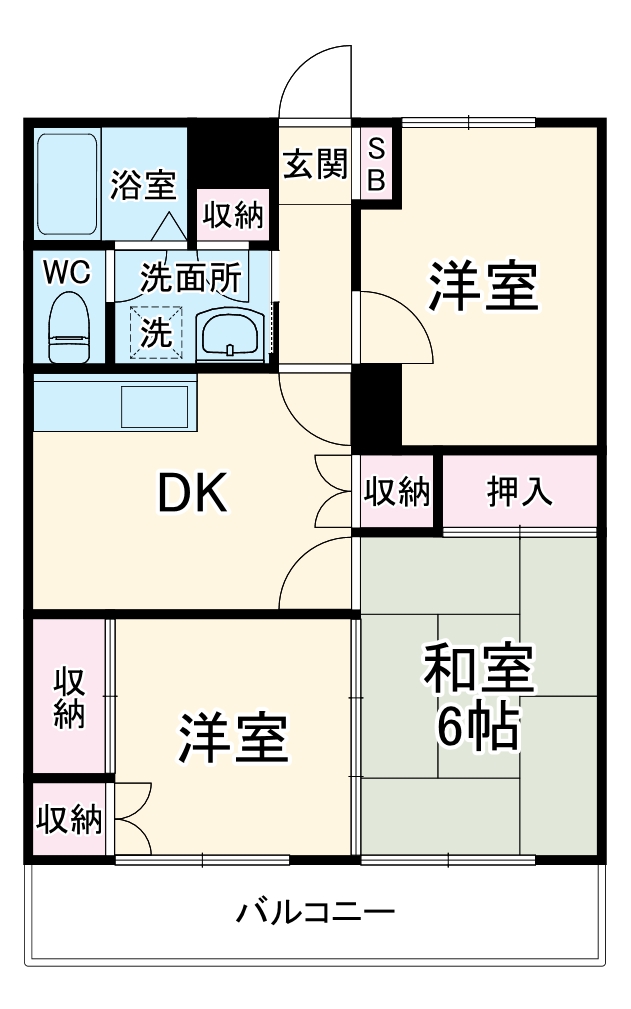 リバティー小泉の間取り