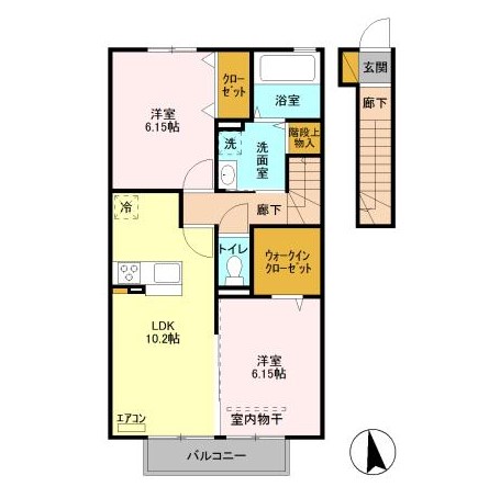 D-ROOM Westの間取り