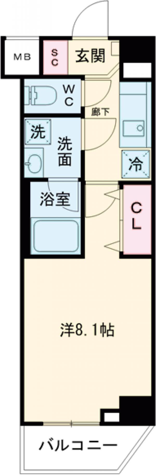 フュージョナル北赤羽DUEの間取り