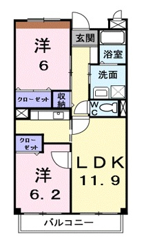 ヴェルグ広貴の間取り