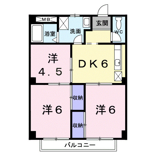 パルネットなぎさの間取り