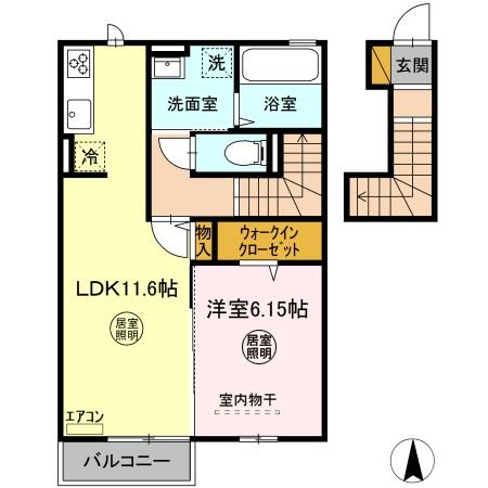 メゾンクレールEの間取り