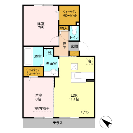メゾンベールふじみ野の間取り
