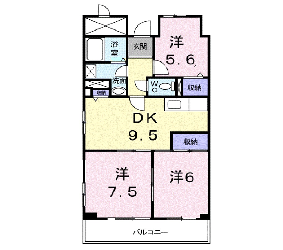 エステートピア小田原の間取り