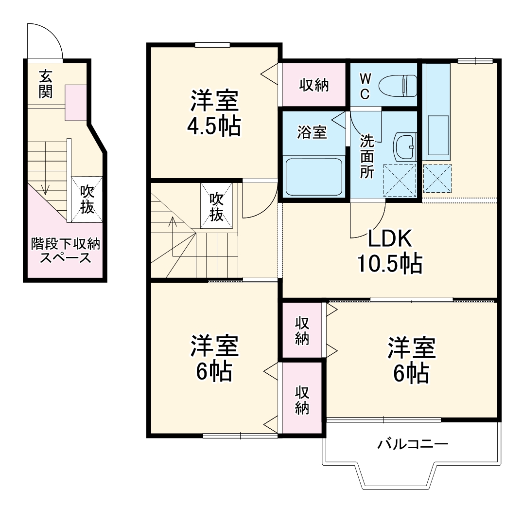 マロンスクウェアBの間取り