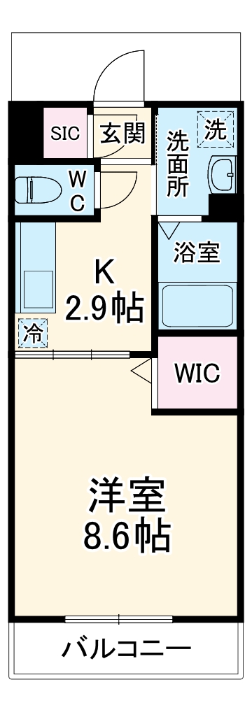 ラシャンス北栄の間取り