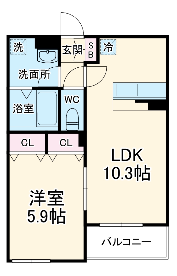 リブリ・八木Ⅱの間取り