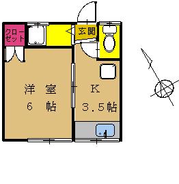 第一茜荘の間取り