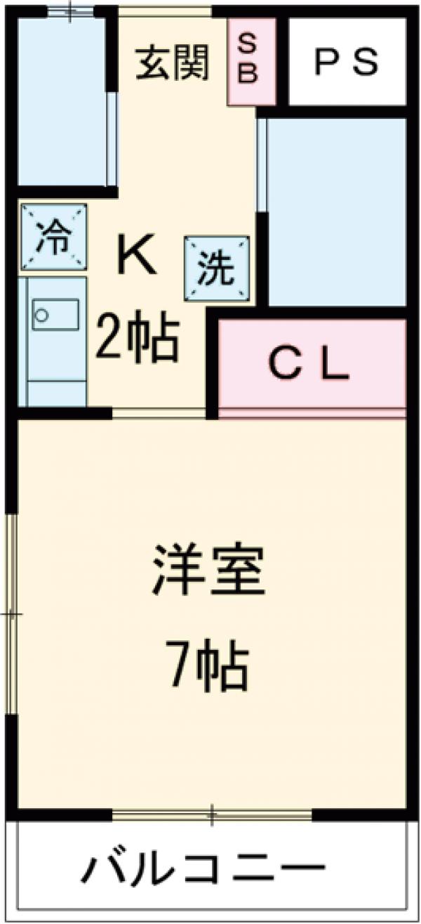 中町の完工年月(2003年2月)築の賃貸アパートの間取り