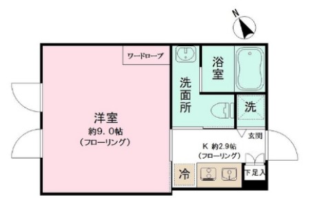 LAPiS中野坂上Ⅱの間取り