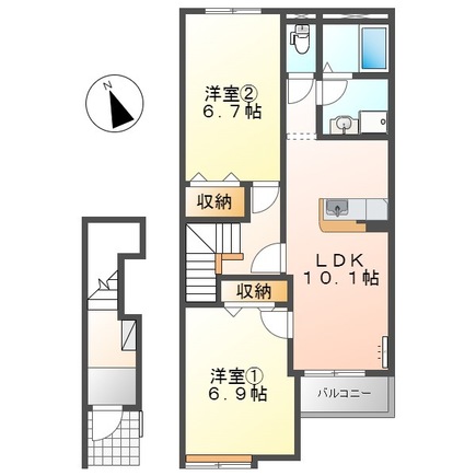 LE MIRAGE(レ ミラージ)の間取り