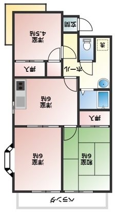 マーガレットシティの間取り