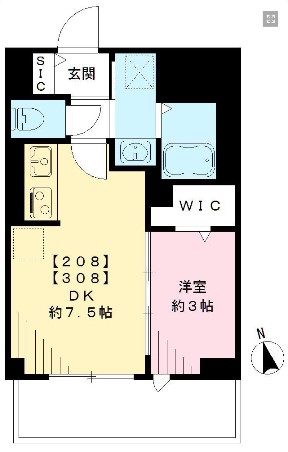 スマート・グラン 荻窪・308号室の間取り