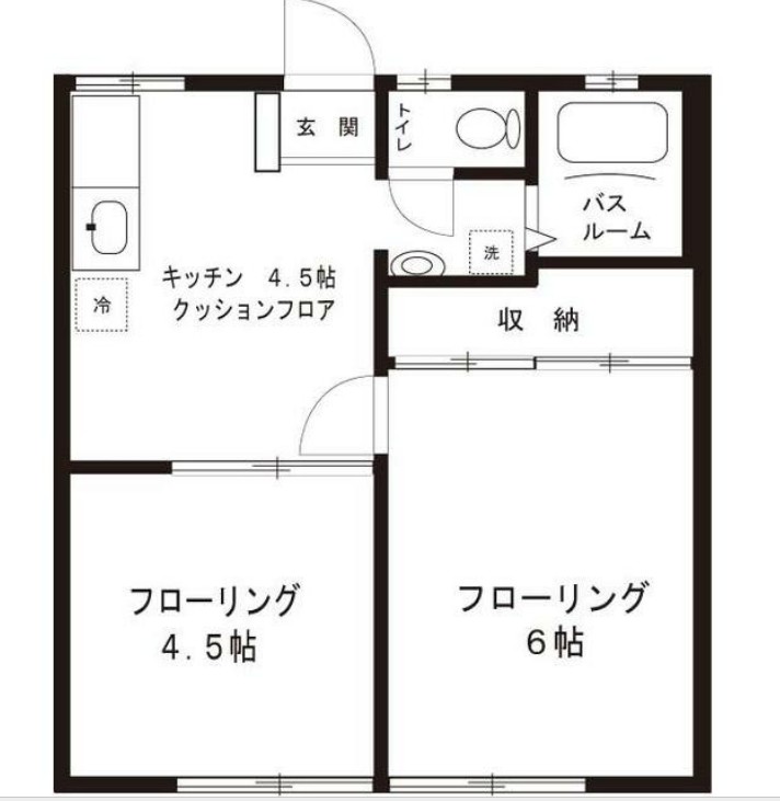 コーポラス幸の間取り