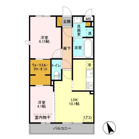 プチクールⅤの間取り