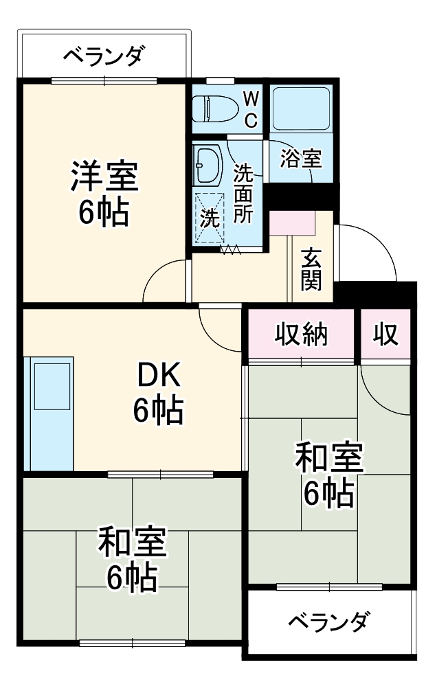 キョーデンマンションの間取り