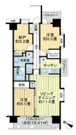 ユアコート川越の間取り