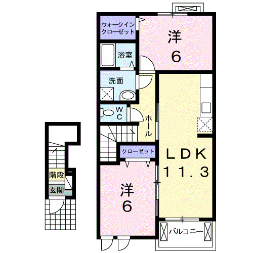 サンライズAの間取り