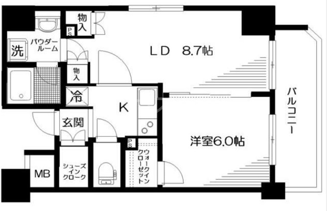 日神デュオステージ中野坂上NEXTの間取り