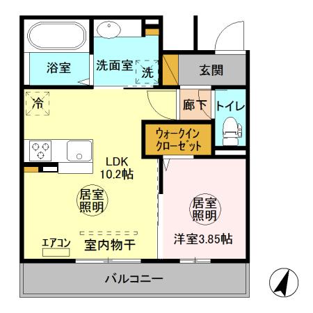 パストラルコートCの間取り