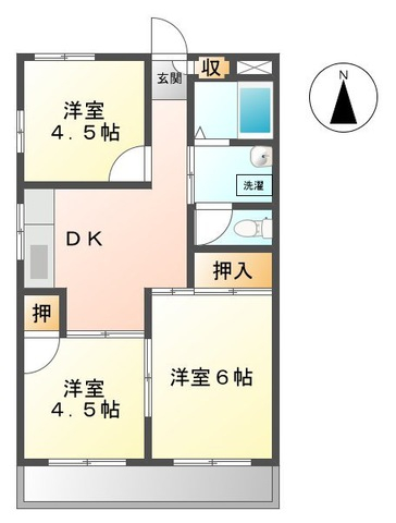 マンション陽光の間取り