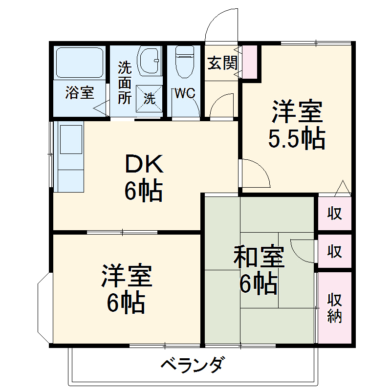 ファミールナルセの間取り