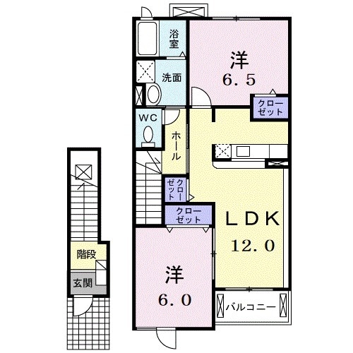 プロムナード弐番館の間取り