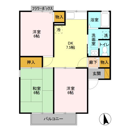 リッツハウスの間取り